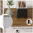 HOMCOM sideboard with 2 drawers, 2 storage cabinets, 4 barn doors, and adjustable shelves, farmhouse style sideboard with storage, wood grain top, white