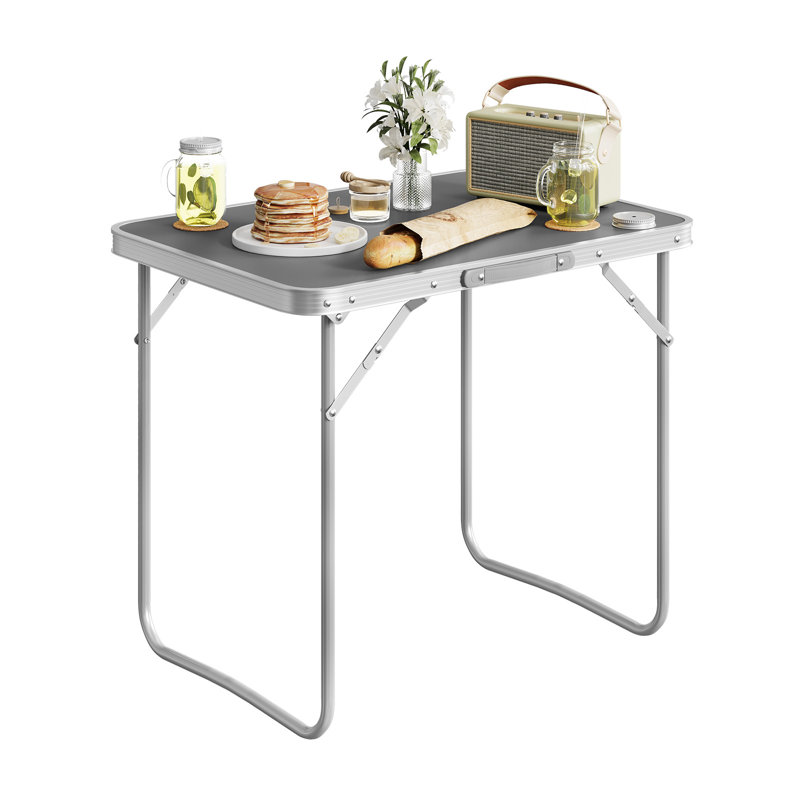 Wasilla Rectangular 70cm L Camping Table, Gray
