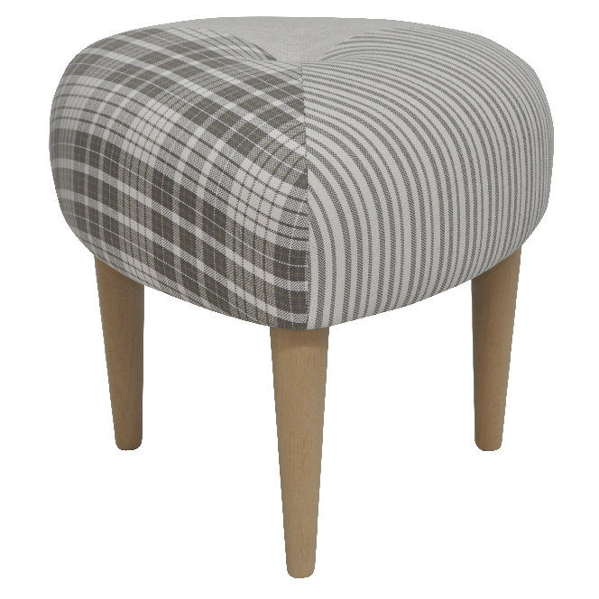 Solid + Manufactured Wood Accent Stool