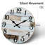 Horloge murale en bois Wendee-328923186