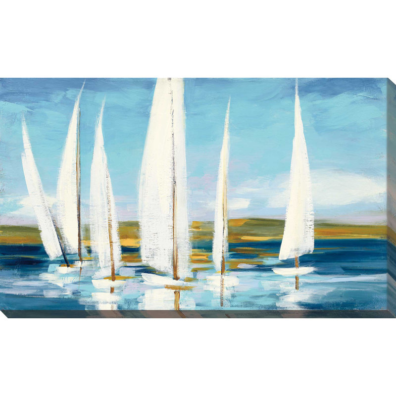 «Horizon», reproduction de peinture à l'acrylique sur toile, H 18 po x l 30 po x P 1 po, Toile tendue