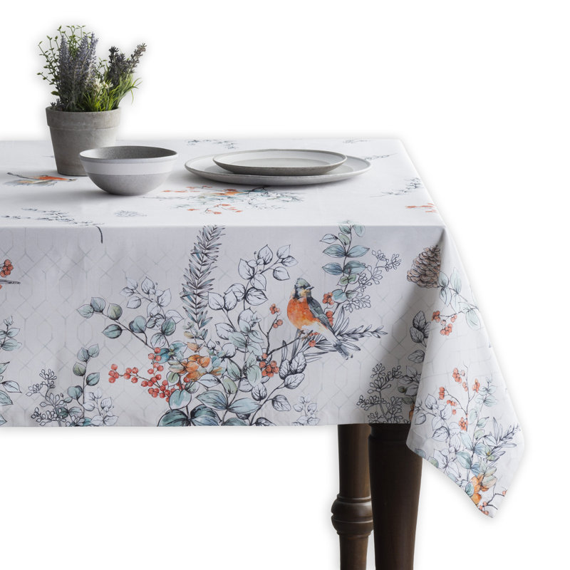 Floral 100% Cotton Tablecloth, 60" x 60", Floral 1
