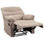 Fauteuil inclinable beige en tissu tissé