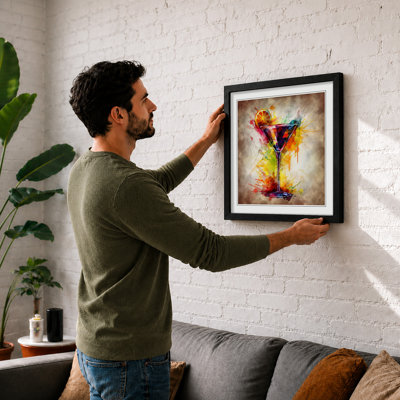 Cocktail Abstract Art No.2 - Framed Print