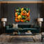 Fruit, papaye brune, art mural sur toile-1831580466