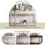 Console sophistiquée pour couloir, salon et chambre à coucher avec quatre tiroirs de rangement et une tablette pour une organisation optimale-1630325580
