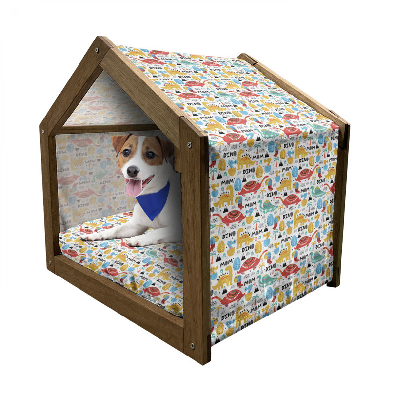 Niche pour chien en bois, H 32,28 po x l 39,37 po x P 28,35 po