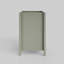 Meuble-lavabo simple 36 po Scalloped - Satin olive - Sans comptoir - Boutons en nickel brossé-123430957-123430958