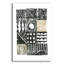 «Block Print I Green Sand» par Courtney Prahl, art mural en verre acrylique