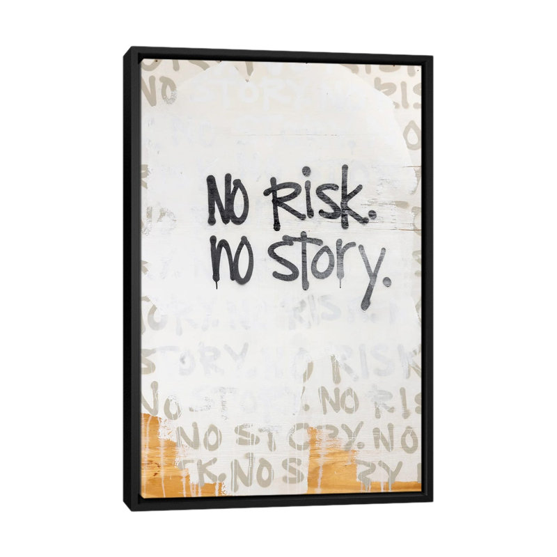 «No Risque Love Story», reproduction d'art sur toile encadrée, 26" x 18", Framed Canvas, Black