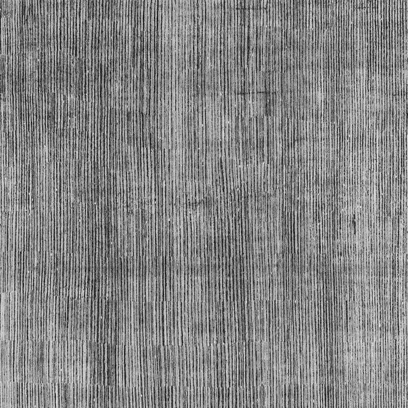 Tapis gris uni tissé à la machine Yannic, Carré 8 pi