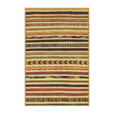 Tapis décoratif multicolore à motif abstrait