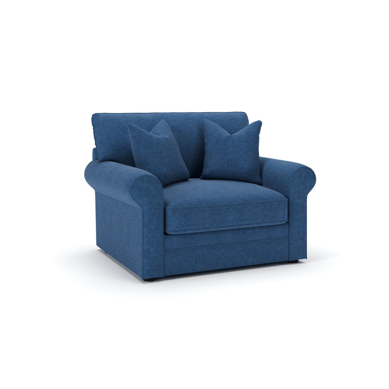 Chaise et demi Charlie, Indigo classique