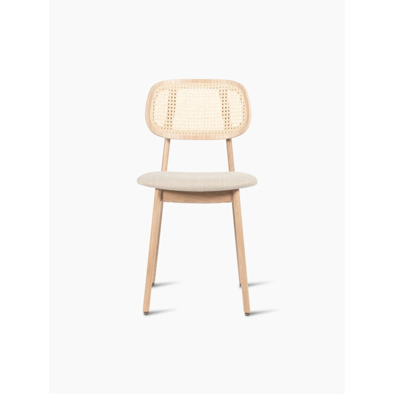 Titus Outdoor Dining Side Chair, Lime White Boucle, Natural