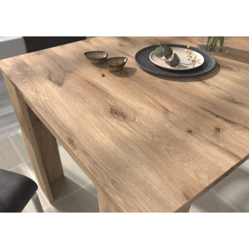 Gulwasha Extendable Dining Table, Nox Oak