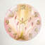 Horloge murale en verre à motif floral-686973071