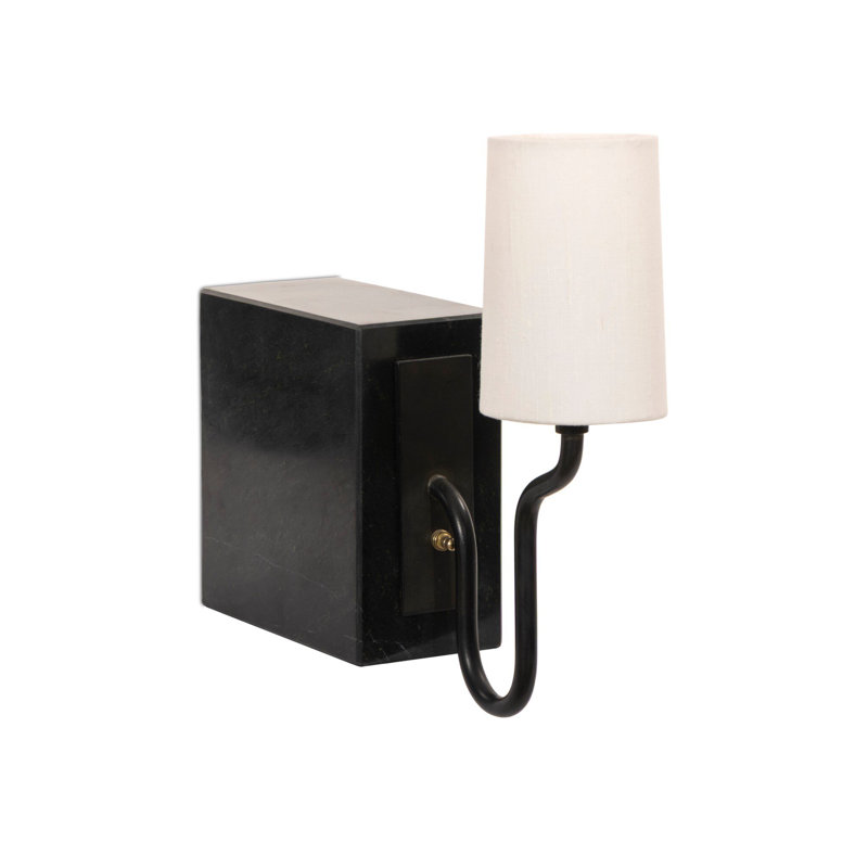 Calla Bookshelf Lamp, Black Marble