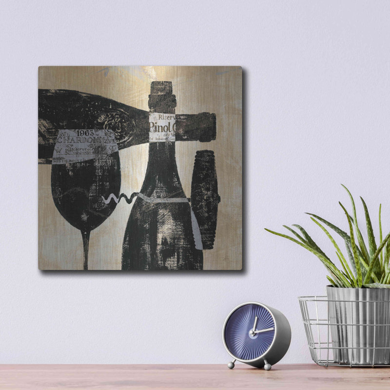 «Wine Sélection I» par Daphne Brissonnet, H 12 po x l 12 po