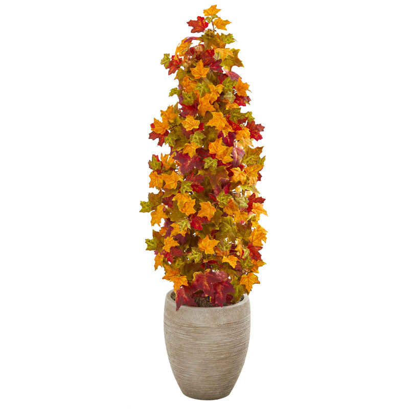 Arbre de noël artificiel en pot de fleurs 29,5 po