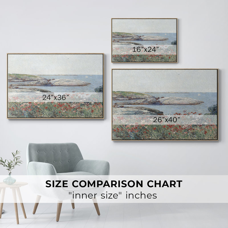 «Vintage Landscape - Dcccii» sur toile, Toile naturelle avec cadre flottant, H 17 po x l 25 po x P 2 po
