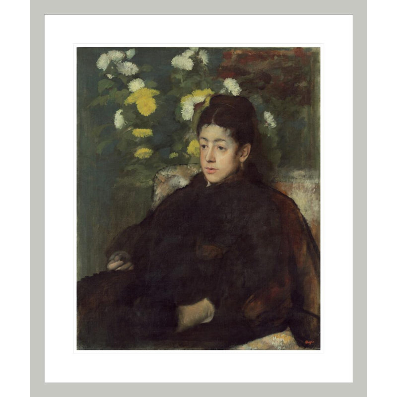 Mademoiselle Malo par Edgar Degas, impression giclée encadrée, H 27,64 po x l 23,5 po