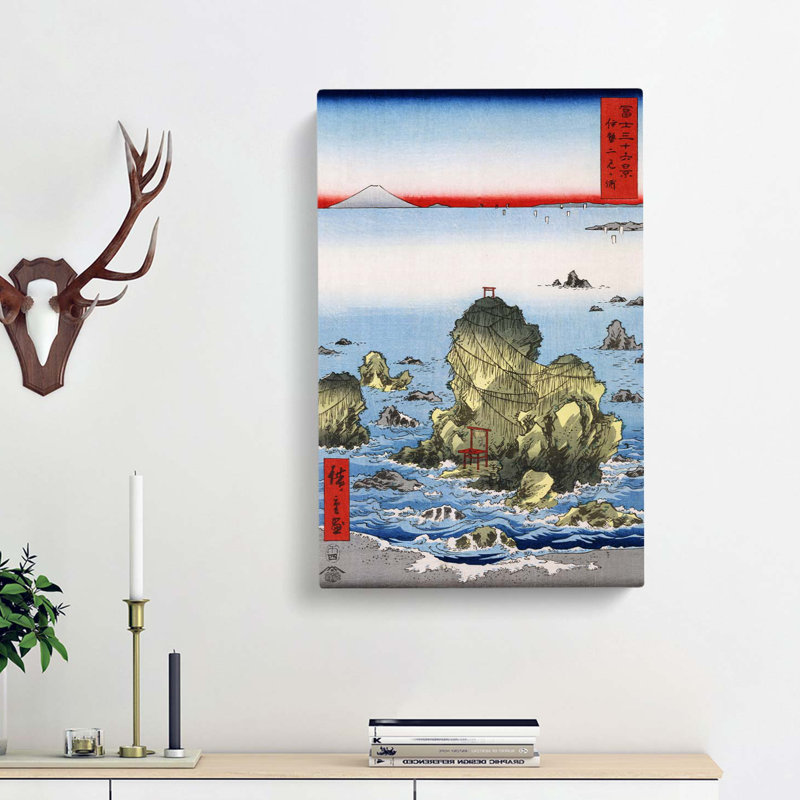 Futamigaura in Ise Province by Utagawa Hiroshige - Wrapped Canvas, 76cm H x 50cm W x 3cm D