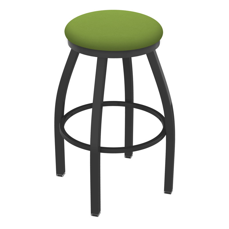 Tabouret pivotant Cragin XL802, Étain, Vinyle - vert kiwi Canter, Tabouret de bar (siège d’une hauteur de 30 po)