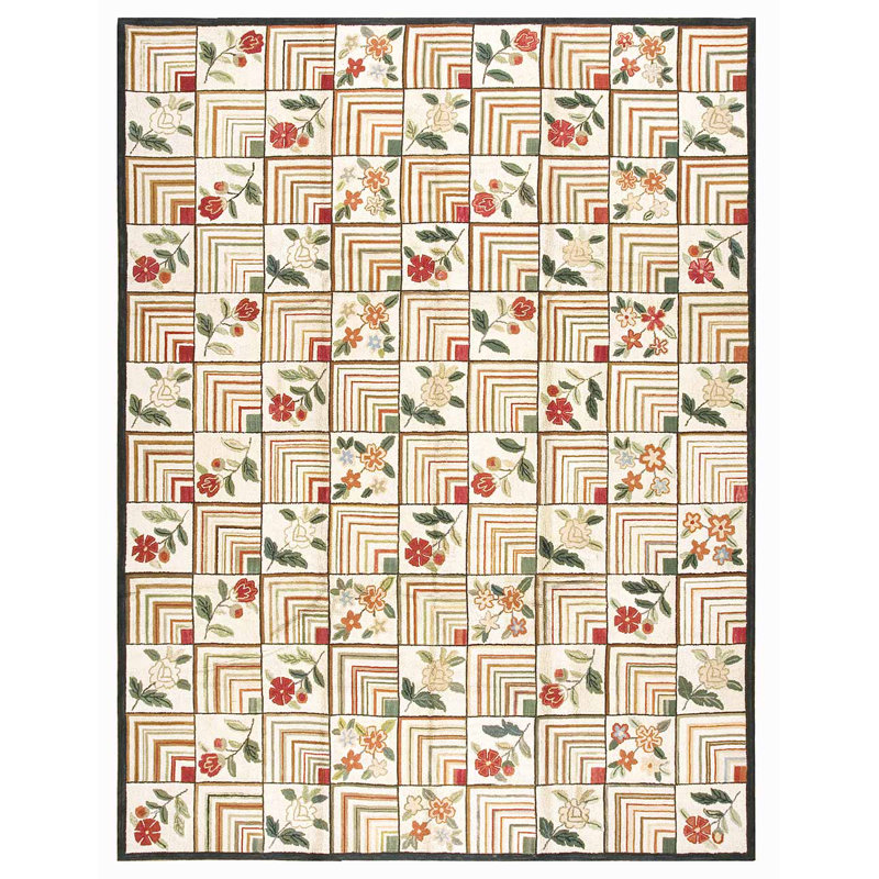 Flatweave Wool Area Rug, Rectangle 8' x 10'