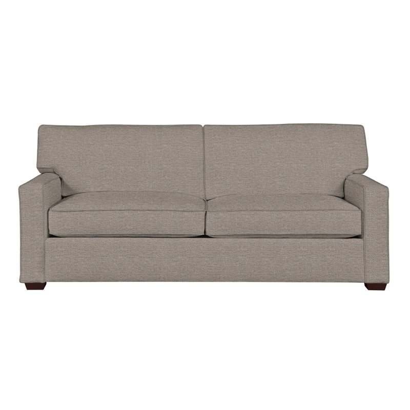 Taylor 88'' Upholstered Sofa, Drusky Linen Sustain® Basketweave