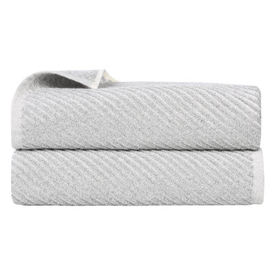  Cotton Blend Super Soft And Absorbent Amelia Collection Bath Sheet Towels (Set Of 2)