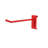 6" Gridwall Metal Hooks, Red