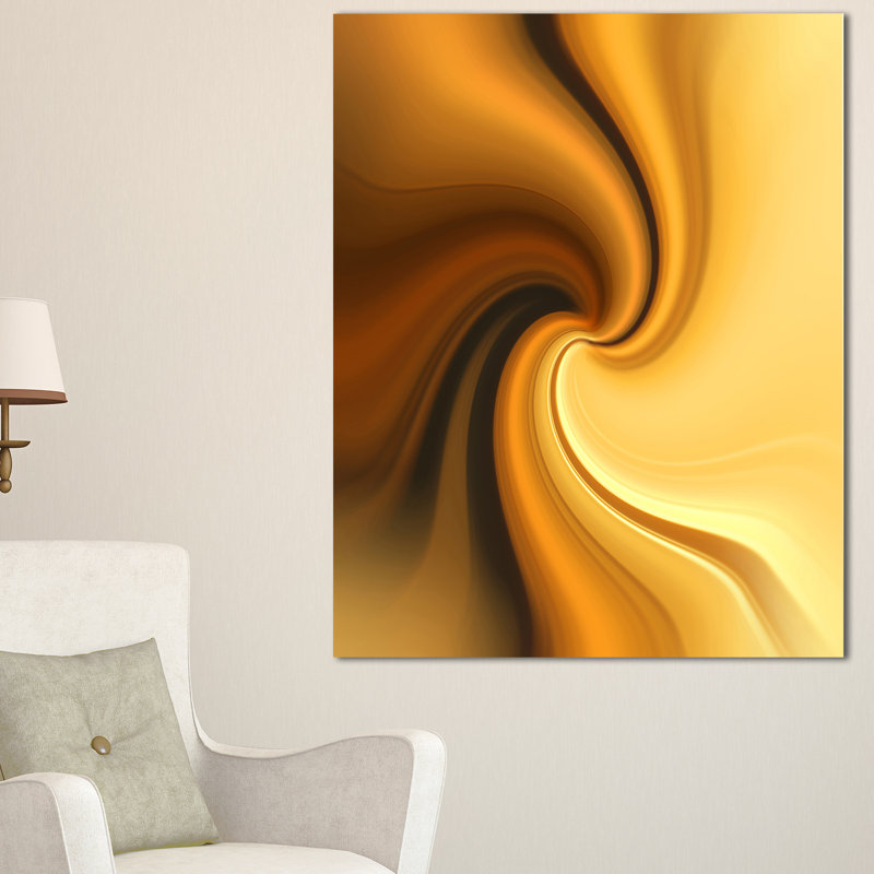 « brown ondulations curveed texture », impression sur toile tendue, H 40 po x l 30 po x P 1 po