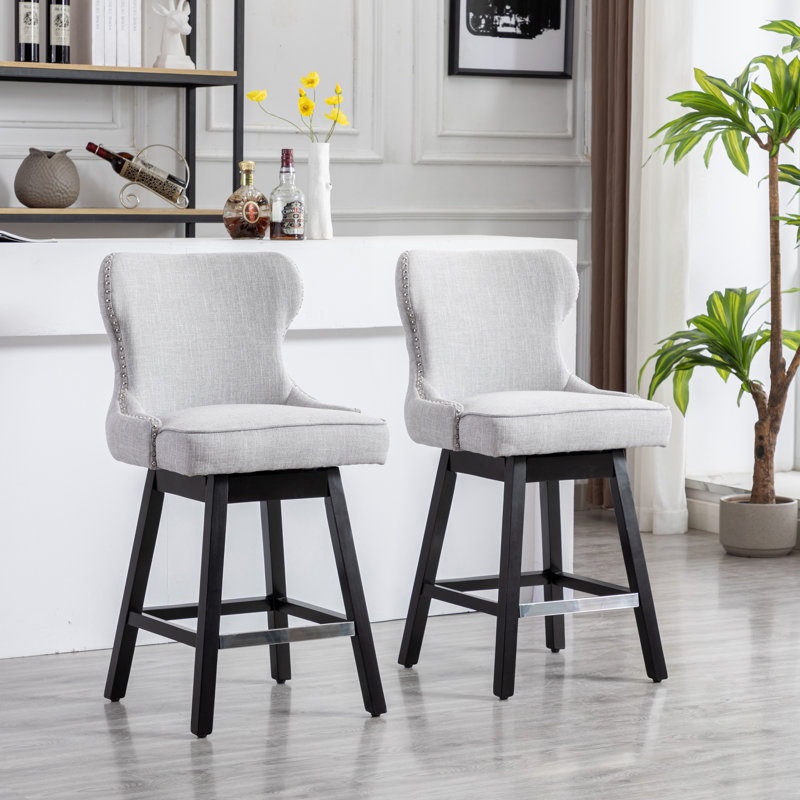 Tabouret de comptoir pivotant 23,6 po Laveya