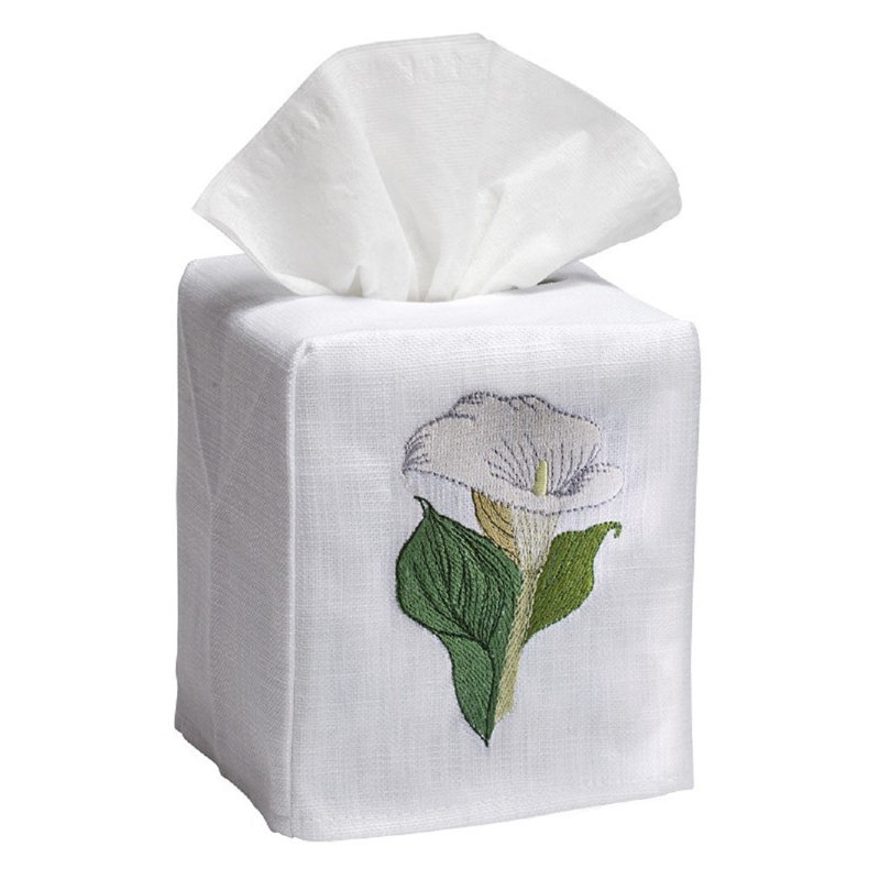 Housse de boîte en tissu calla lily Bruck