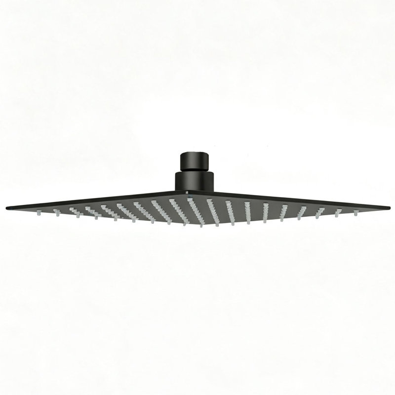 Topcraft 8-Inch High Pressure Rainfall Shower Head, Matte Black