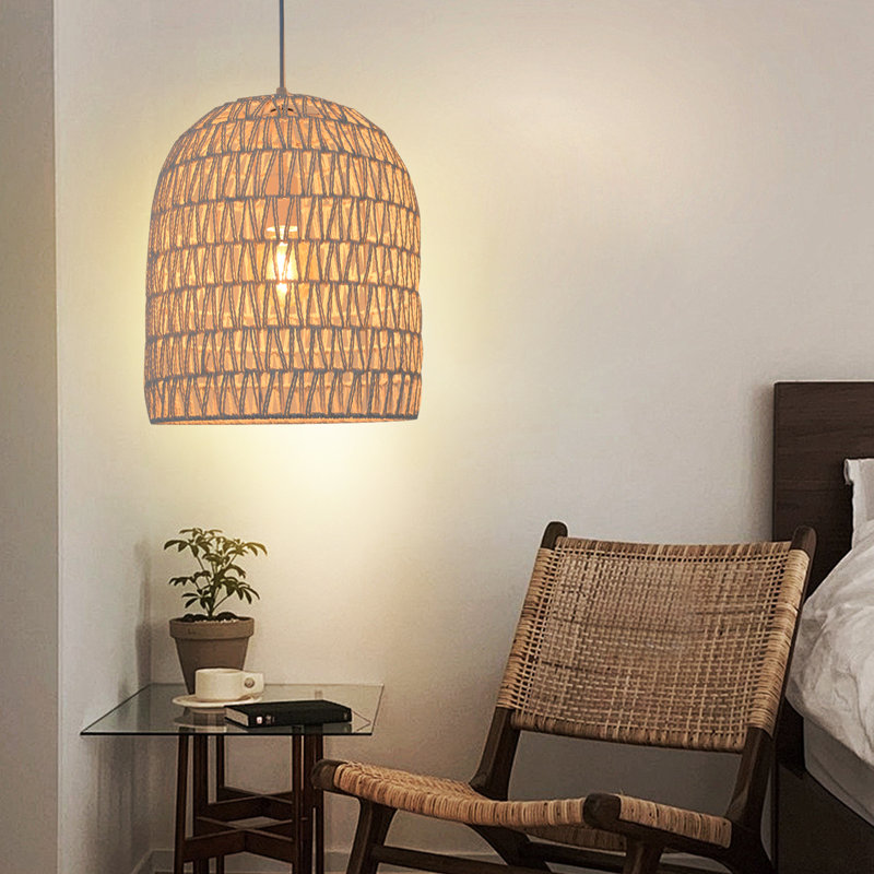 Amaleigh 1 - Light Natural Dome Pendant