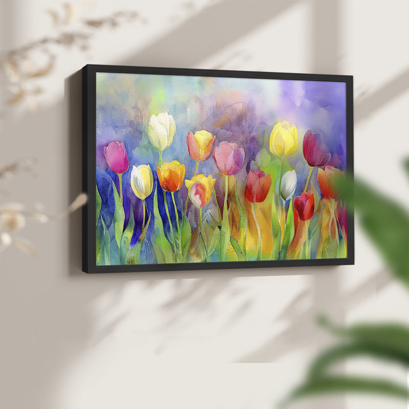 Série florale - Lxxviii - reproduction encadrée, H 8 po x l 10 po, Noir, noir, noir, noir
