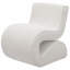 Chaise courbée incurvée crème Boucle-1664403778