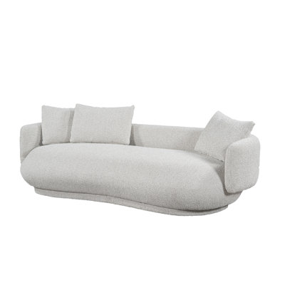 Bond Upholstred Oyster Beige Fabirc Contempry design 101" Sofa