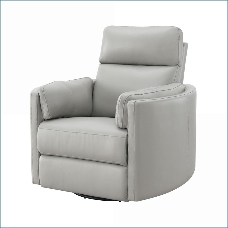 Fauteuils inclinables avec fauteuil oscillant et amp; Pivotant | Gris | Similicuir