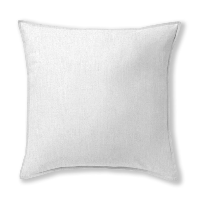 Housse et insert de coussin en lin London Square, Blanc, 20 po X 20 po