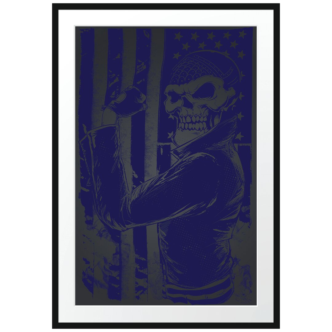 Gerahmtes Poster Motorist Black