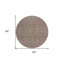 Tapis d'intérieur rond 8 po