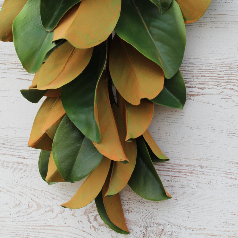 Faux Magnolia Swag