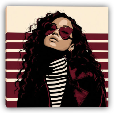 «Heart Shades Attitude», art mural sur toile