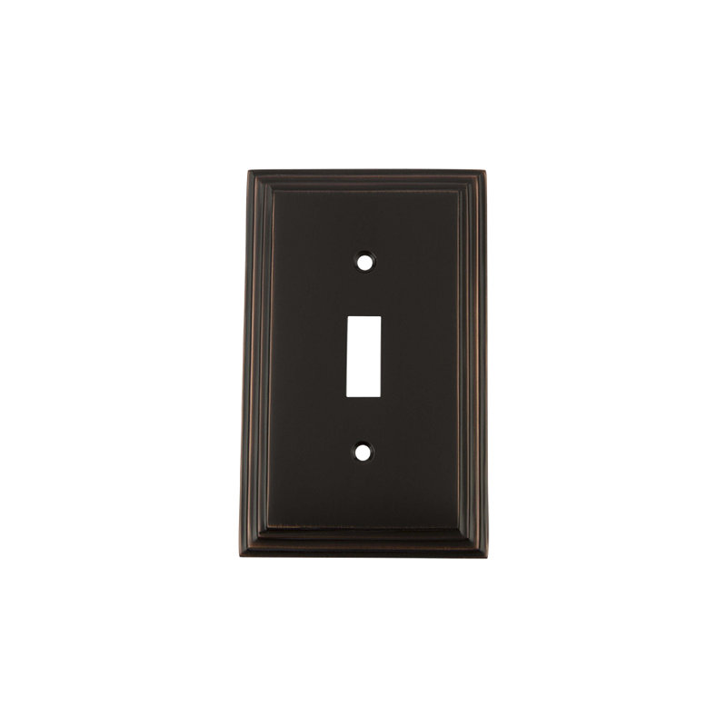 Deco 1-Gang Toggle Light Switch Wall Plate, Timeless Bronze