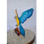 Ewel Colourful Parrot Riding a Tricycle Statue