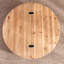 Table basse ronde en bois avec rangement caché - Centre de table rustique moderne 30,3 po pour salon, finition naturelle, couvercle relevable