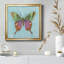 Papillon sur fond bleu - reproduction d'art sur toile-1292818842-1292818847