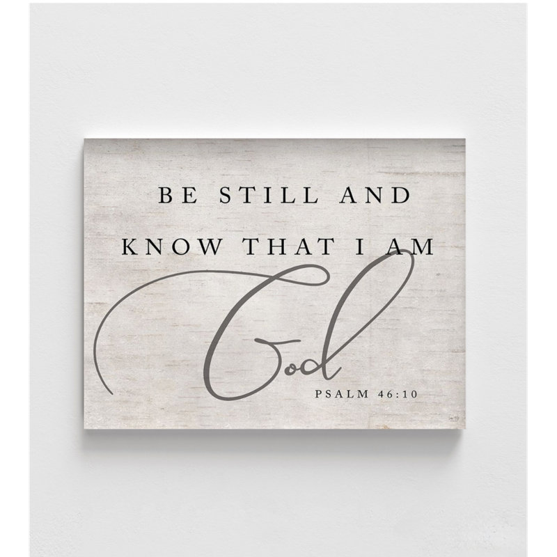 «Be Still And Know That I Am God», impression de Psaume 46:10, grand art mural biblique, affiche rustique Plsam, idée de cadeau de verset biblique Be Still
